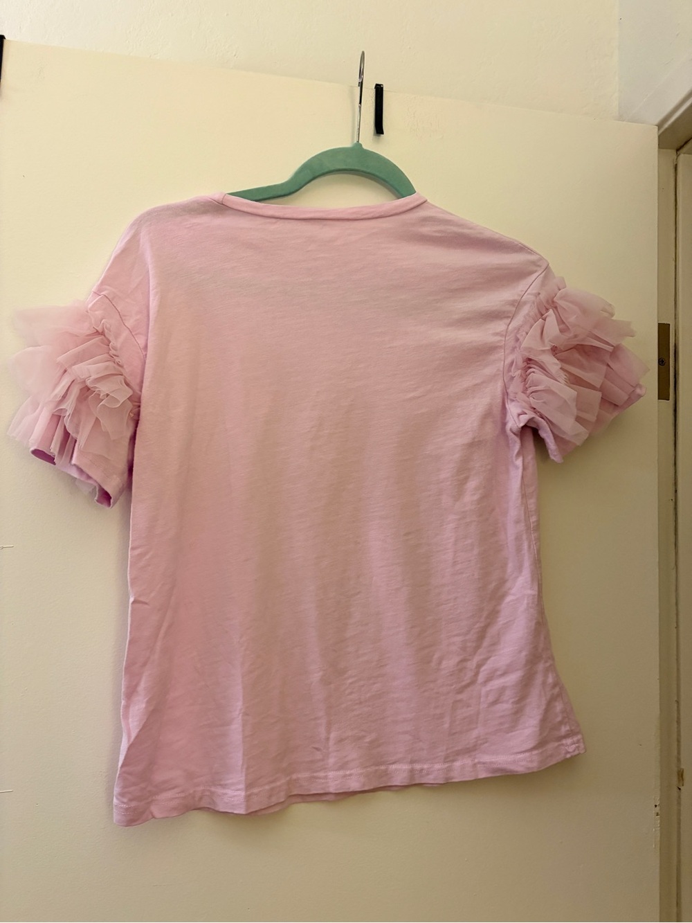 Lavender Ruffle Sleeve Tee - Picture 2 of 3